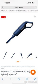 Deerma DX1000W – Káblový tyčový vysávač - 2