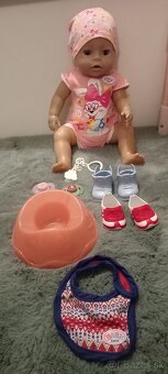 Bábika Baby born+oblečenie+skriňa+kočík a ostatné - 2