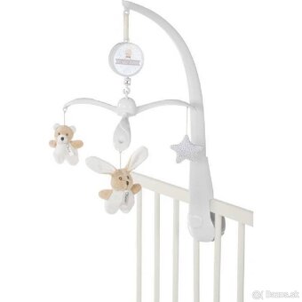 CHICCO Kolotoč nad postieľku hudobný Macko a Zajačik 0m+ - 2