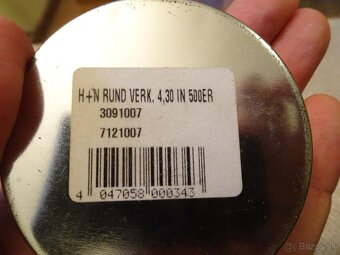 predám Pomedené oceľové guličky RUNDKUGELN 4,30mm - 2