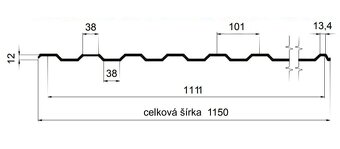 T12 – trapézový profil - 2