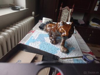 Porcelánová soška tiger 40 x 20 - 2