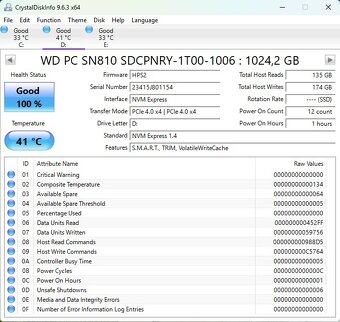Western Digital SN810 1TB, M.2 2280, NVMe - 2