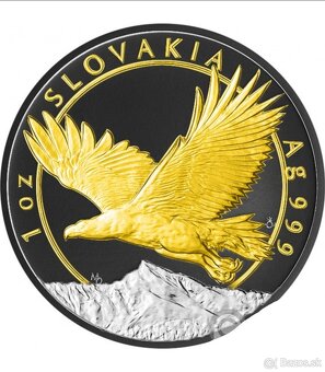 Investicne striebro mince minca Slovenský Orol - 2