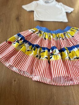 Farebná mini sukňa ZARA veľ. S - 2