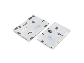 Obliečky do postieľky Jelene 100 x 135 cm Ružová/Modrá - 2