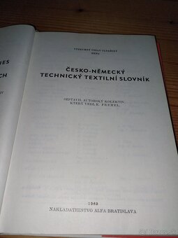 ČESKO - NEMECKÝ TECHNICKÝ TEXTILNÍ SLOVNÍK - 2