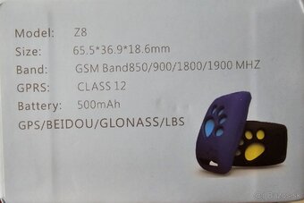 GPS Obojok pre mačku/psa - 2