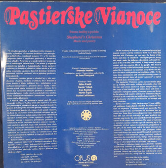 Retro gramofónová LP platňa Pastierske Vianoce - 2