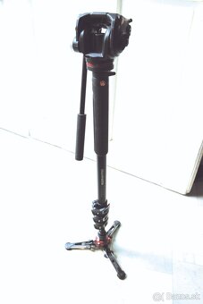 Manfrotto monopod + videohlava - 2