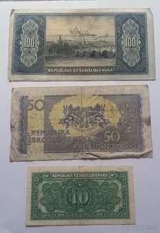 Staré bankovky. - 2