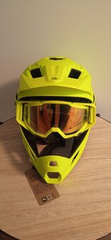 prilba 2v1 downhill trail bmx fullface - 2
