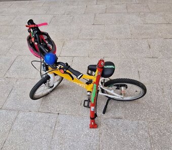 WOOM 3 + ťažná tyč na 2 bicykle + prilba - 2