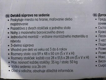 Detsky stol so stolickami - 2