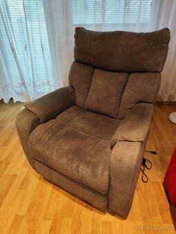 Polohovateľné relaxačné kreslo, šedé - 2