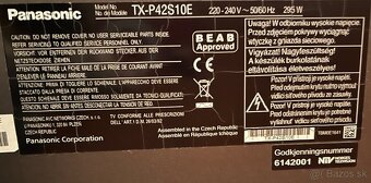 Panasonic Viera TX-P42S10E plazma - 2