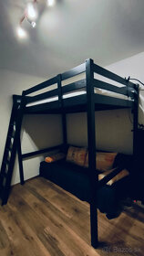 Predám vyvýšenú posteľ IKEA STORÅ aj s matracom - 2