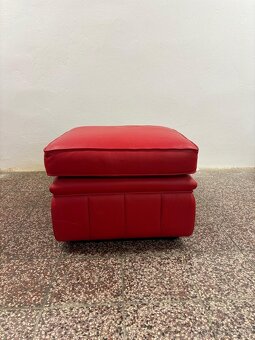 CHESTERFIELD ŠTÝL,KOŽENÁ SEDAČKA ČERVENÁ - 2
