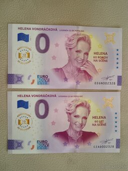 0 Euro bankovky Helena Vondráčková - 2