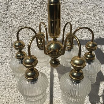 Velky Retro luster lampa Kamenicky Senov Vintage - 2
