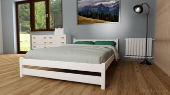 Manželská nová posteľ 160x200 + látkový rošt - 2