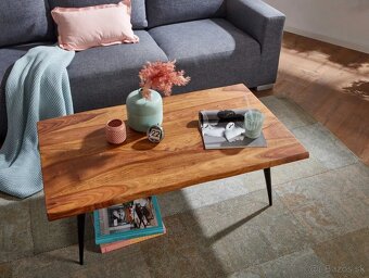 Konferenčný stolík z masívu 110 cm palisander - 2