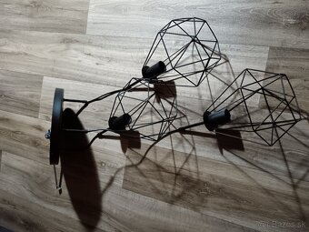 Visiaca kovová lampa na lanku - 2