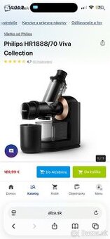 Odšťavovač Philips HR1888/70 Viva Collection v záruke - 2