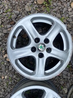 Predám hlinikove disky elektrony 5x100 R15 - 2