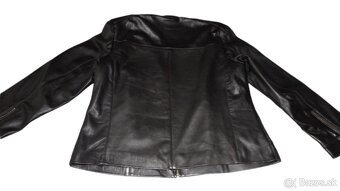 Černá kožená dámská bunda Dílna 4XL, NOVÁ - 2