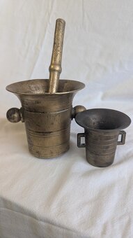 Predám 2 mosadzné mažiare - 2