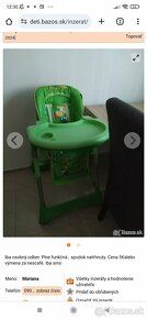 Darujem detsku stoličku za 5€ - 2