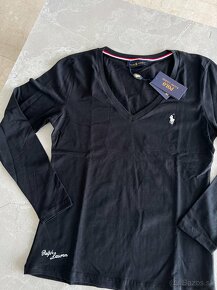 Ralph Lauren dámske tričko čierne - 2