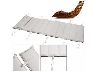 Ergonomické zahradné lehátko drevené agát poduška kryt - 2
