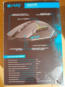 Predám novú nerozbalenú hernú myš Fury Battler - 2