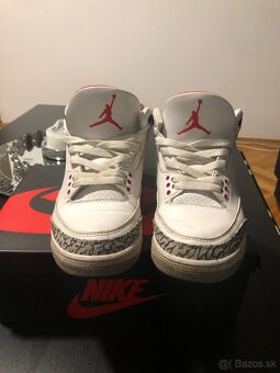 Replika air jordan 3 white cement - 2