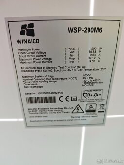 predám použité plne funkcne FVE panely 290Wp - 2