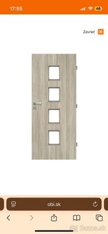 OBI INTERIEROVE DVERE PRAVÉ 90cm - 2