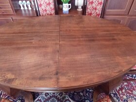 RETRO masívny jedálenský stôl so stoličkami - 2