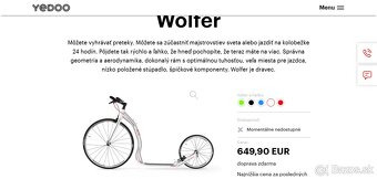 YEDOO WOLFER BLACK - sportova cestna kolobezka - 2