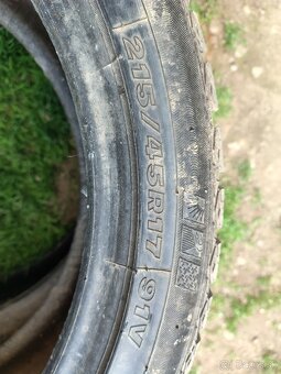 Predám pneumatiky 215/45R16 - 2
