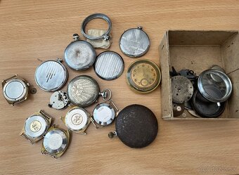 Staré vreckové hodinky Roskopf Swiss watch, obal od Omega... - 2