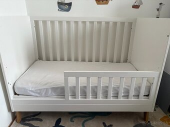 Detská postielka KLUPS Postieľka detská so zábranou Noah bie - 2