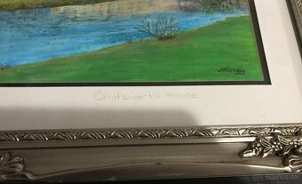 Maľovaný obraz Chatsworth House, Warney - 2