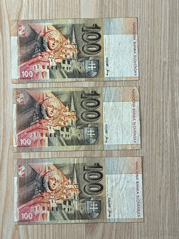 Slovenské bankovky 100 SK rok 1993 séria D - 2