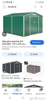 Zahradny domček - novy zeleny - 2