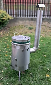 Nerezový kotlík 25L + nerezová kotlina - 2