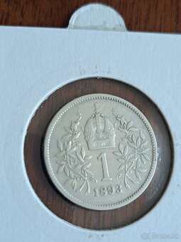 Strieborné mince F.J. RU - 1 koruna - 2