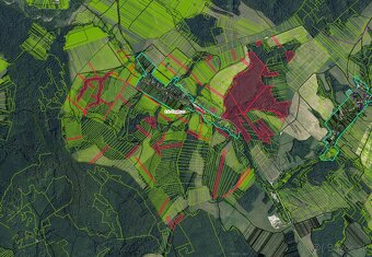 Vagrinec – 9.775 m2 ORNÁ PÔDA a LESY - Na predaj - 2