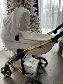 Biely kočík Junama - 2